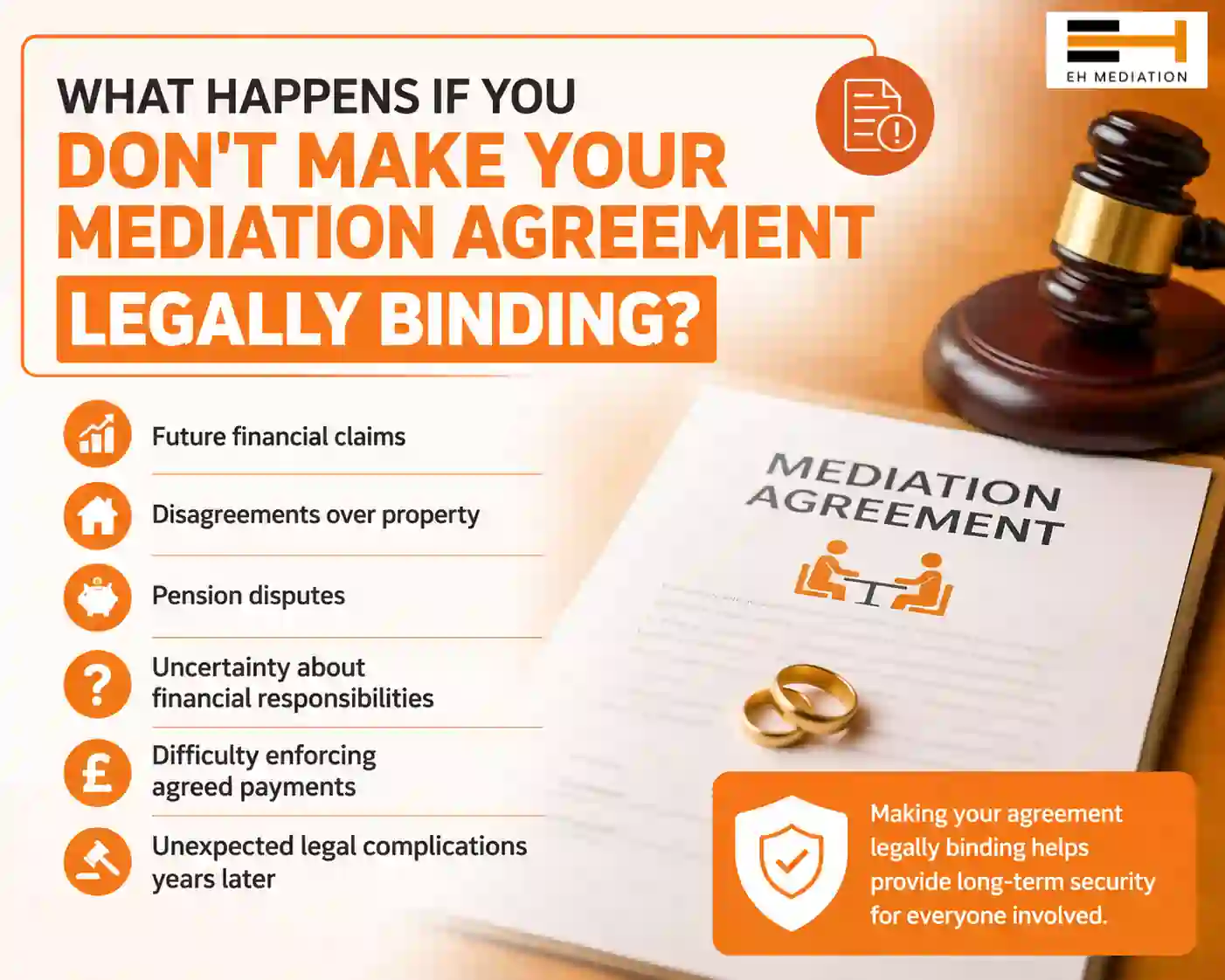 What Happens If You Don't Make Your Mediation Agreement Legally Binding Cirencester?